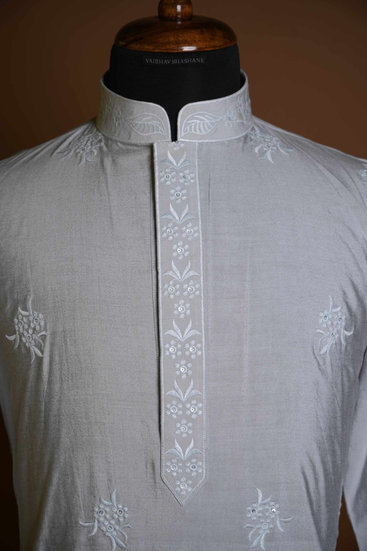 Silver Grey Indo-western