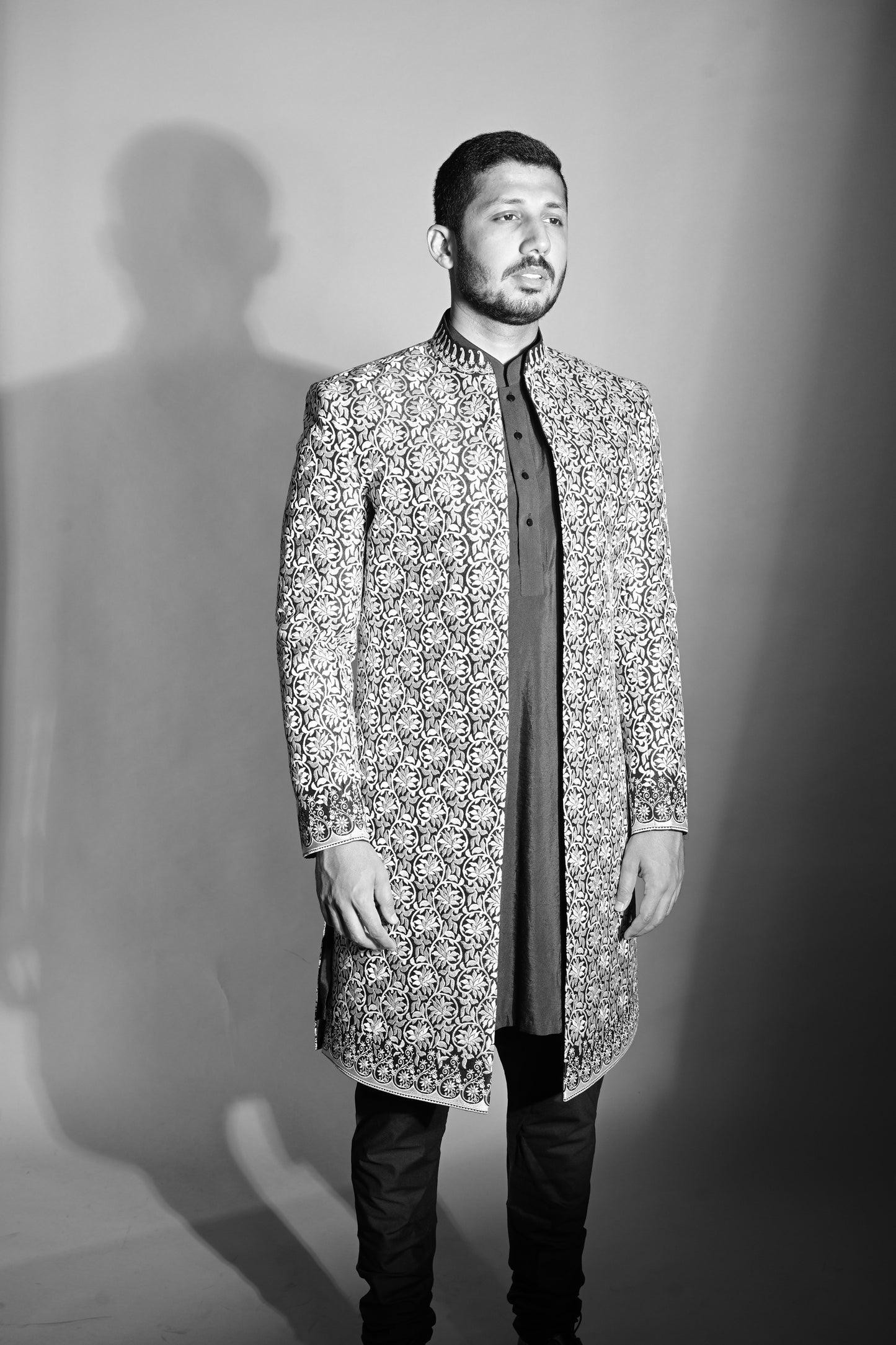 Victorian Pattern Front Open Jacket