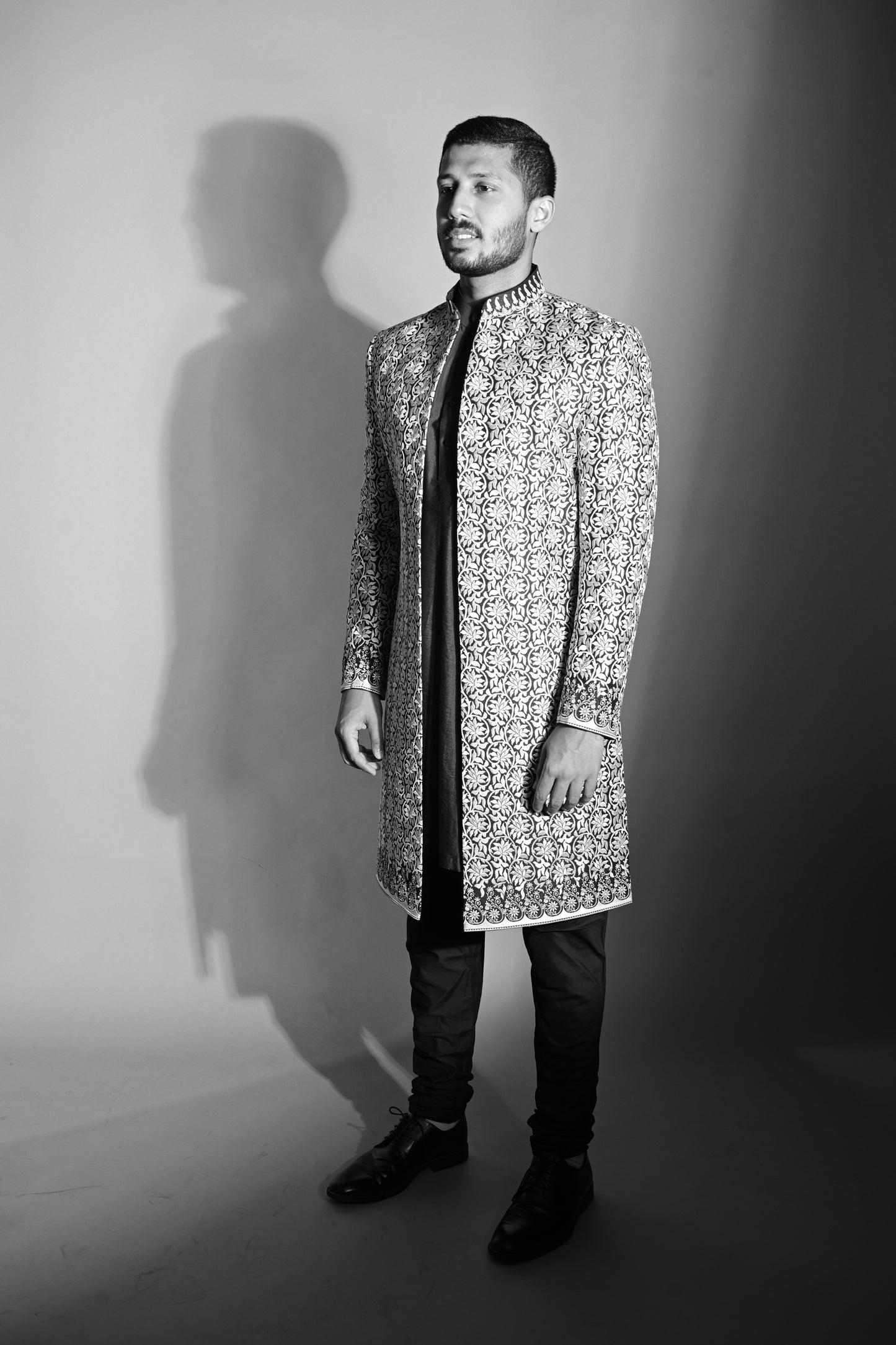 Victorian Pattern Front Open Jacket