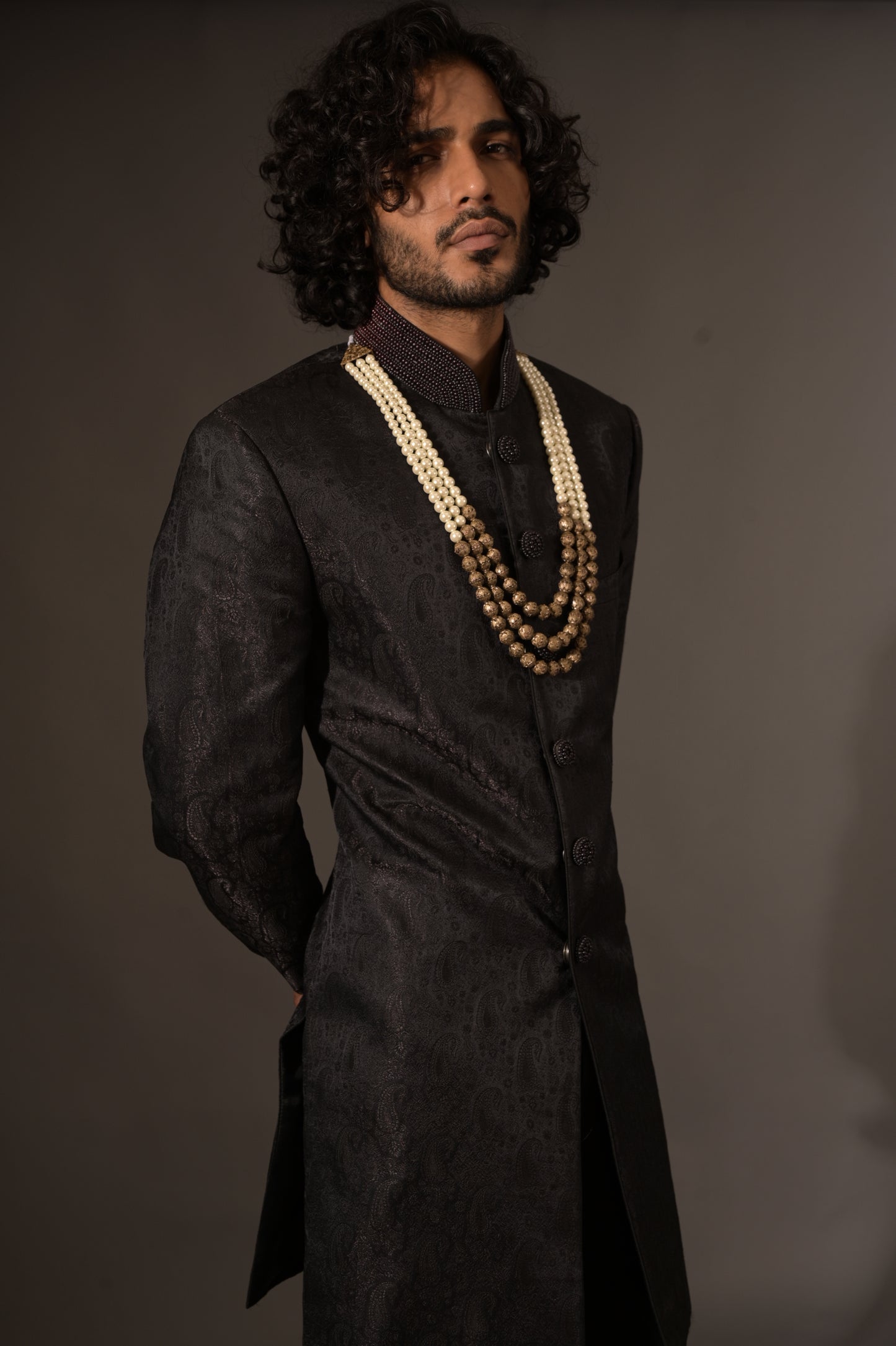 Black Sherwani