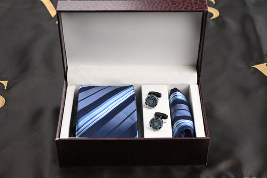 TIE/POCKET SQUARE/CUFFLINKS SET