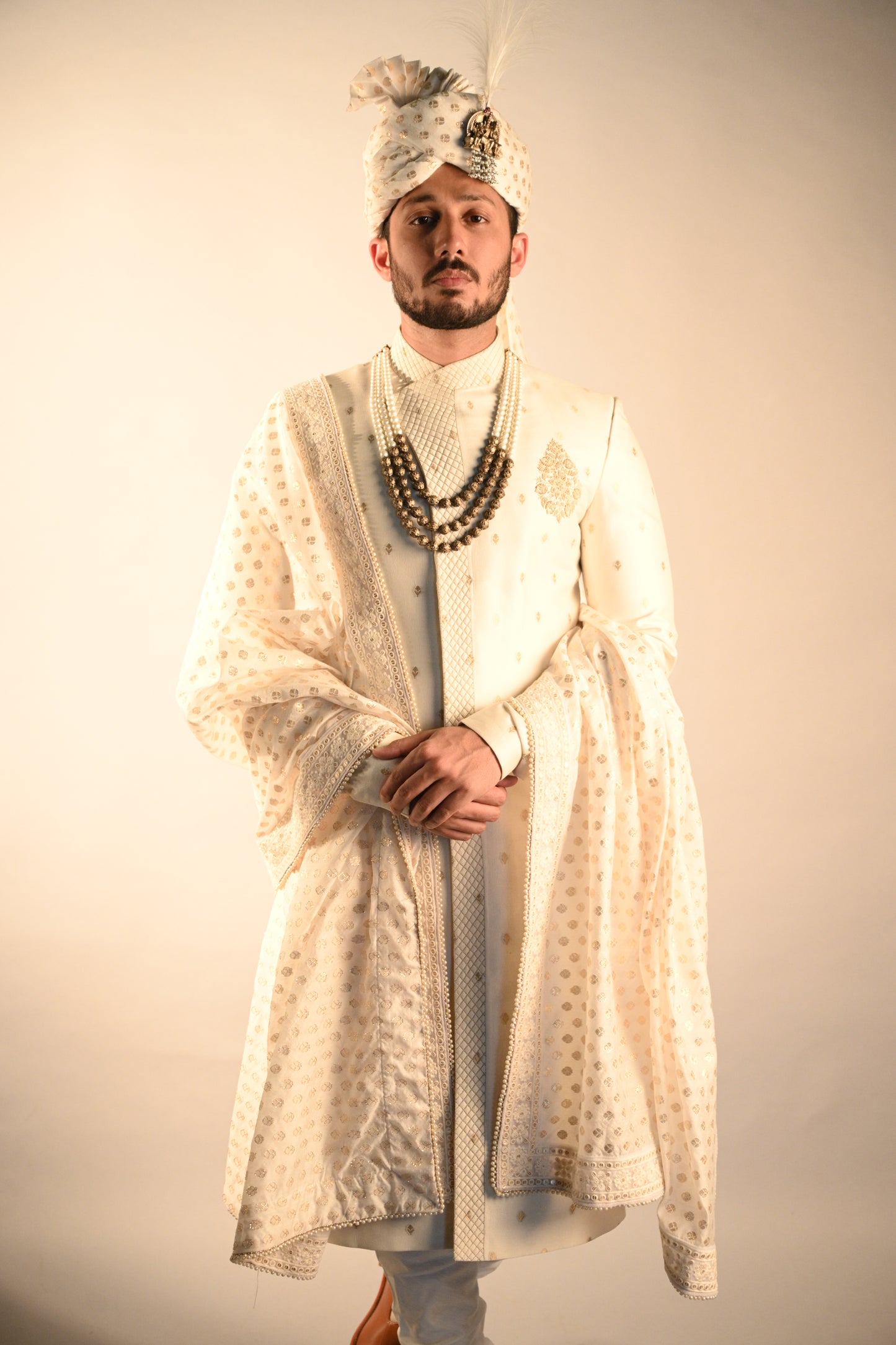 SHERWANI - Angrakkha Moonga Sherwani