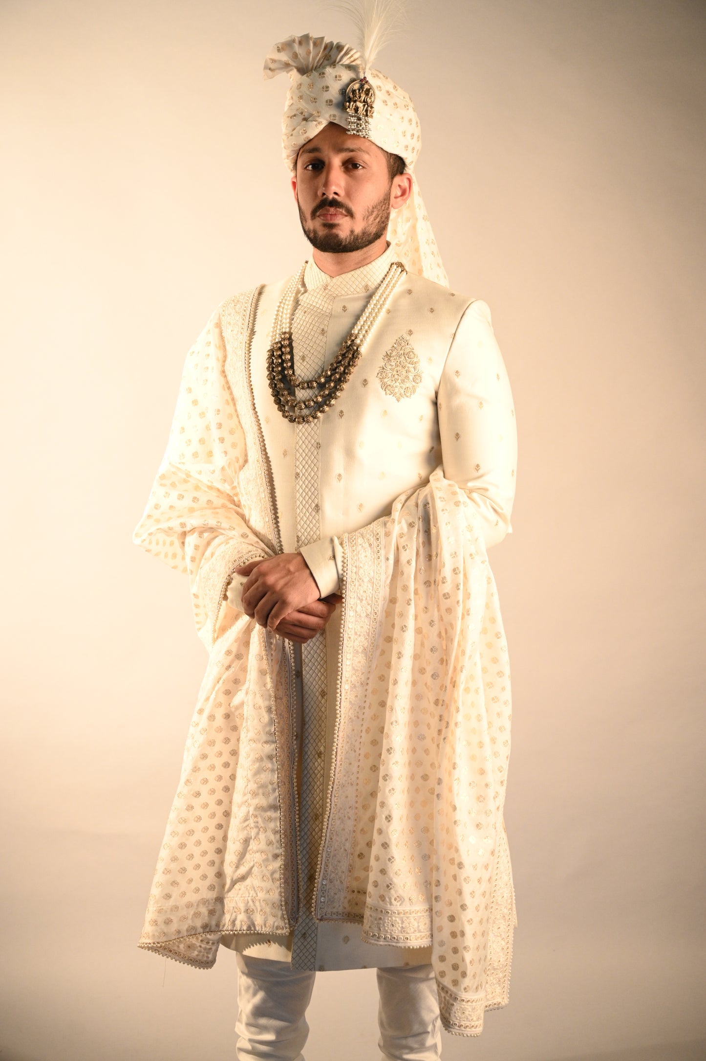 SHERWANI - Angrakkha Moonga Sherwani