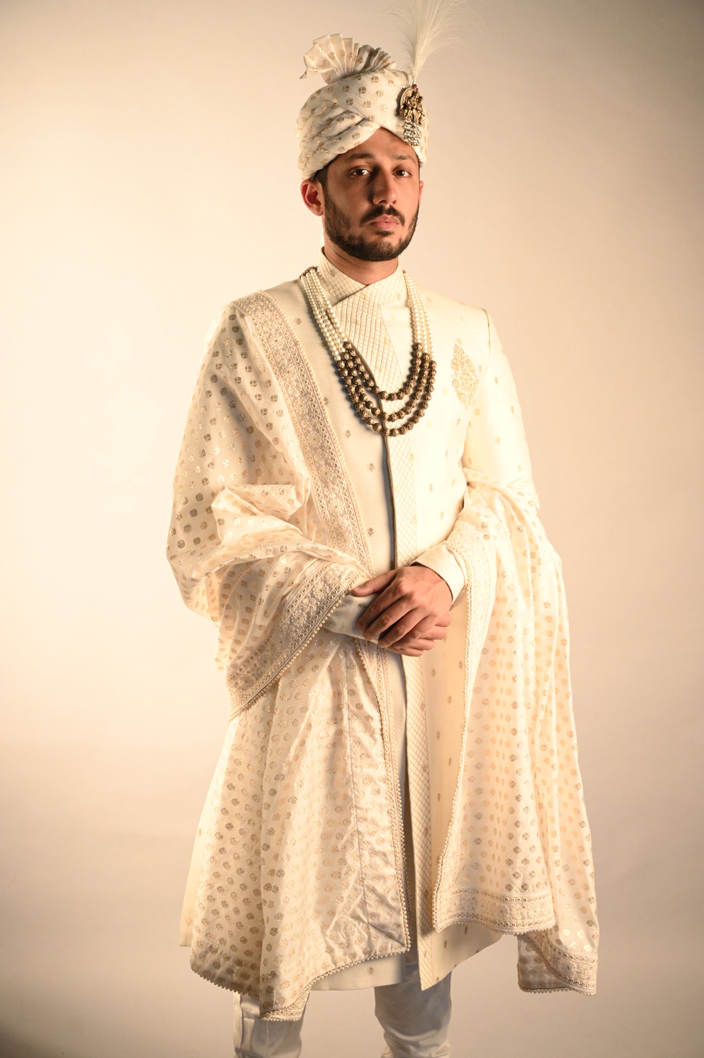 SHERWANI - Angrakkha Moonga Sherwani