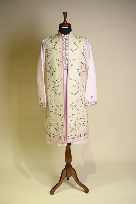 Floral Long koti/kurta