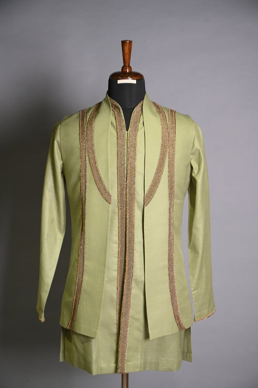 Olive colour Koti/kurta