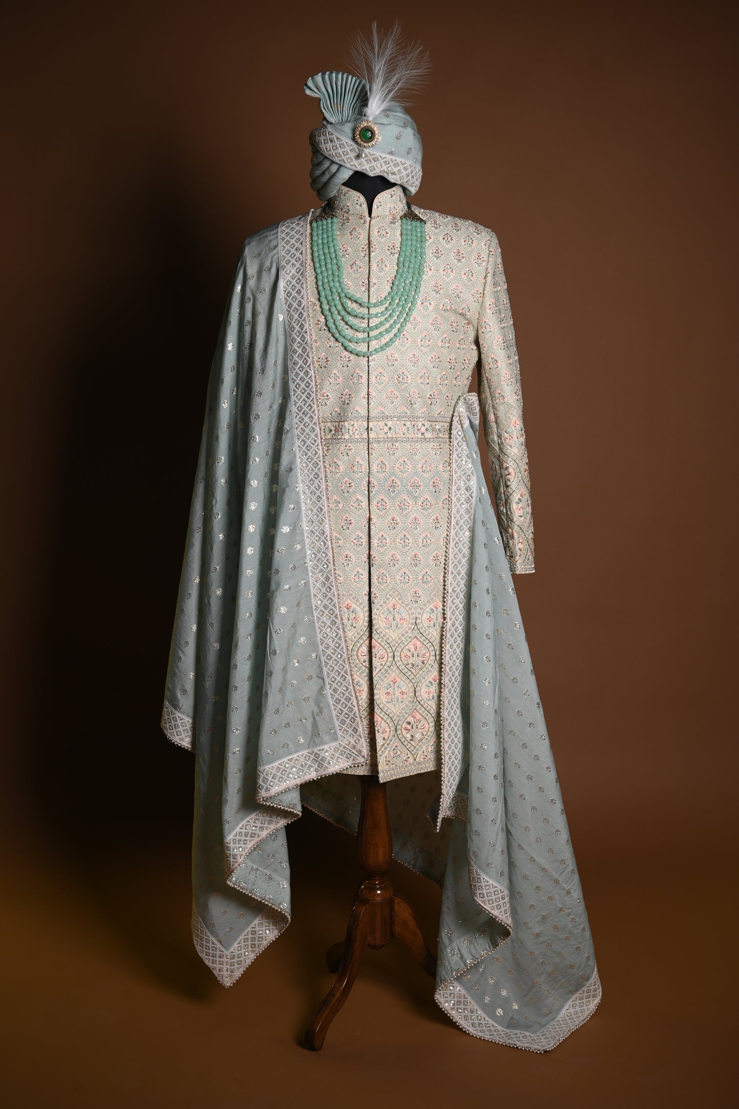 Pista Green Sherwani